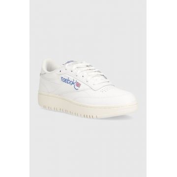 Reebok Classic sneakers din piele Club C culoarea alb, 100074478