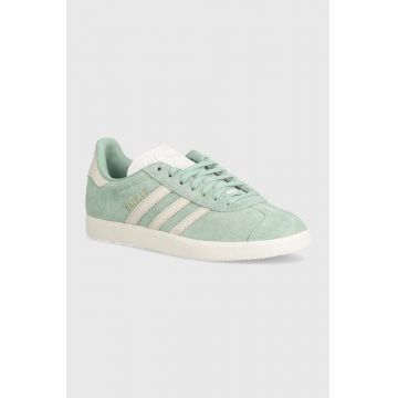 adidas Originals sneakers din piele Gazelle culoarea verde, IG4393