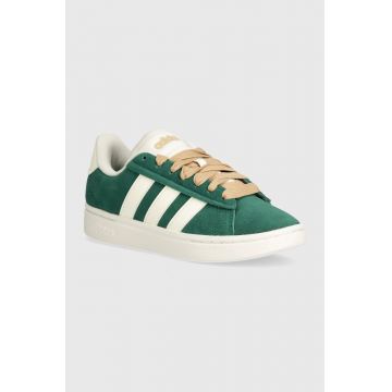 adidas sneakers din piele întoarsă Grand Court Alpha 00S culoarea verde, IH3850