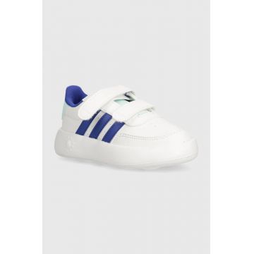 adidas sneakers pentru copii BREAKNET 2.0 CF culoarea alb, IH2385