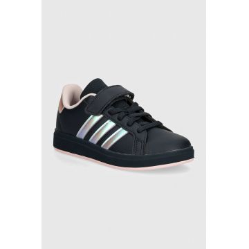 adidas sneakers pentru copii GRAND COURT 2.0 EL C culoarea albastru marin, IE3850 adidas sneakers pentru copii GRAND COURT 2.0 EL C culoarea albastru marin, IE3850