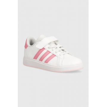 adidas sneakers pentru copii GRAND COURT 2.0 EL C culoarea roz, IE5996