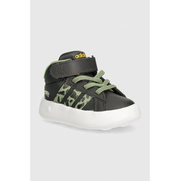 adidas sneakers pentru copii GRAND COURT MID LionKing culoarea negru, IF4096 adidas sneakers pentru copii GRAND COURT MID LionKing culoarea negru, IF4096