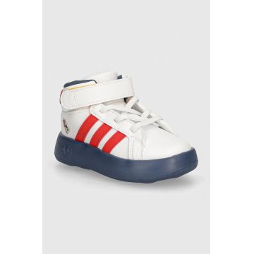 adidas sneakers pentru copii GRAND COURT MID Mickey culoarea alb, IF4095