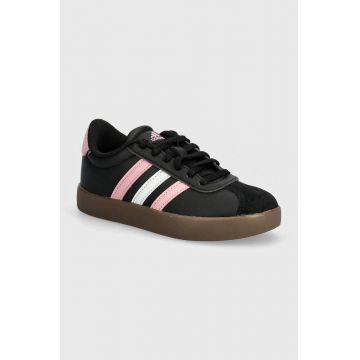 adidas sneakers pentru copii VL COURT 3.0 culoarea negru, JH6607