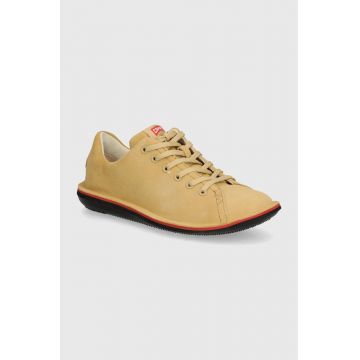 Camper sneakers din piele intoarsă Beetle culoarea bej, 18648-073