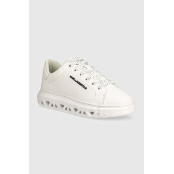 Karl Lagerfeld sneakers din piele KAPRI KITE culoarea alb, KL64519