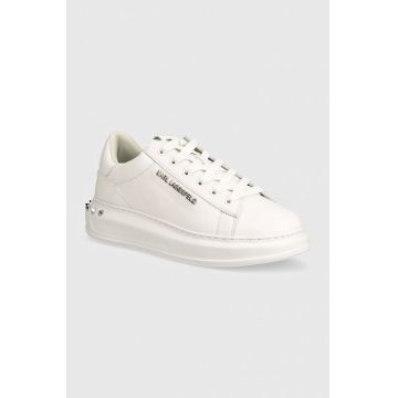 Karl Lagerfeld sneakers din piele KAPRI MENS culoarea alb, KL52574A