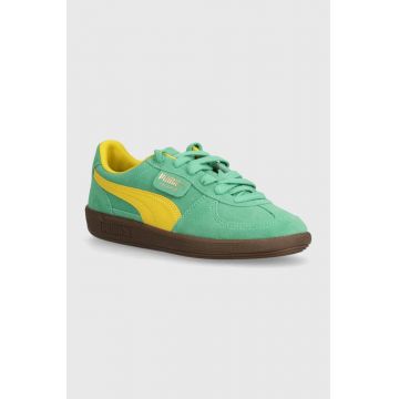 Puma sneakers din piele intoarsă Palermo Cobalt Glaze culoarea verde, 396463