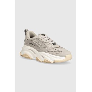 Steve Madden sneakers Park Ave culoarea gri, SM19000106