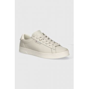 Tommy Jeans sneakers din piele TJM LEATHER LOW CUPSOLE culoarea negru, EM0EM01374