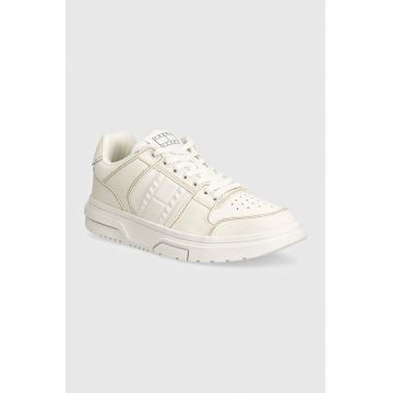 Tommy Jeans sneakers THE BROOKLYN MIX MEDIA culoarea alb, EN0EN02577