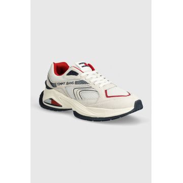 Tommy Jeans sneakers TJM CONFORTABLE RUNNER culoarea bej, EM0EM01416