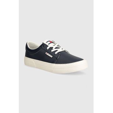 Tommy Jeans sneakers TJM VULC. SKATE DERBY ESS culoarea albastru marin, EM0EM01400