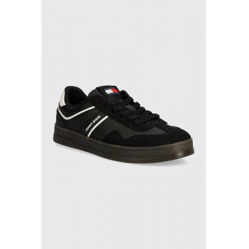 Tommy Jeans sneakers TJW COURT culoarea negru, EN0EN02552