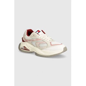 Tommy Jeans sneakers TJW TRENDY RETRO RUNNER culoarea alb, EN0EN02550