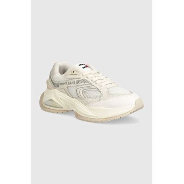 Tommy Jeans sneakers TJW TRENDY RETRO RUNNER culoarea alb, EN0EN02550