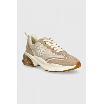 Tory Burch sneakers Good Luck Trainer culoarea bej, 158662-200