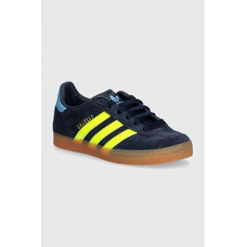 adidas Originals sneakers pentru copii GAZELLE C culoarea albastru marin, IH2794