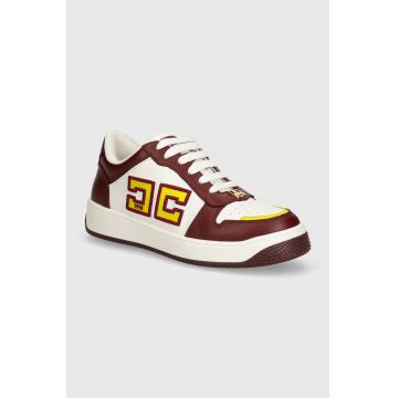 Elisabetta Franchi sneakers din piele culoarea bordo, SA40G46E2