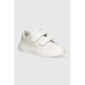 Emporio Armani teniși din piele copii culoarea alb, XYX035 XCC76