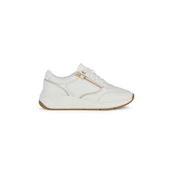 Geox sneakers din piele D CRISTAEL culoarea alb, D45MXE 00085 C1000