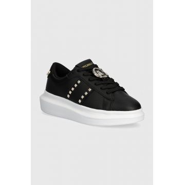 Just Cavalli sneakers din piele culoarea negru, 77RA3SB3