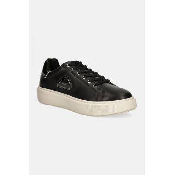 Karl Lagerfeld sneakers din piele MAXI KUP culoarea negru, KL62212