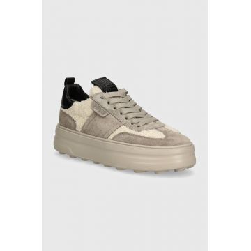 Kennel & Schmenger sneakers din piele intoarsă Break culoarea gri, 41-24670