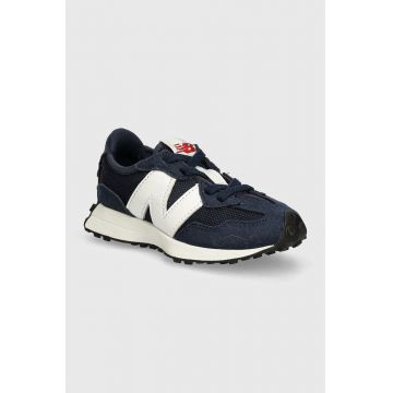 New Balance sneakers pentru copii 327 culoarea albastru marin, PH327CNW