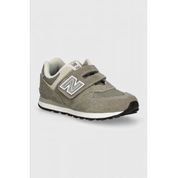 New Balance sneakers pentru copii 574 culoarea gri, PV574EVG