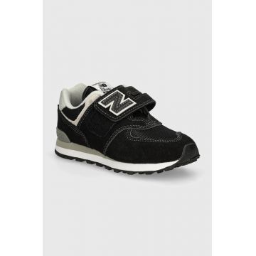 New Balance sneakers pentru copii 574 culoarea negru, PV574EVB