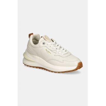 Pepe Jeans teniși din piele copii PLS60014 culoarea alb, WINSLOW ACTION W