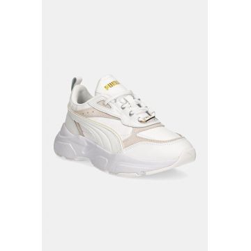Puma sneakers Cassia Lux culoarea alb, 397837