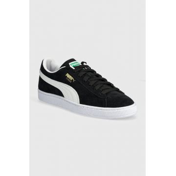 Puma sneakers din piele intoarsă Suede Classic culoarea negru, 399781