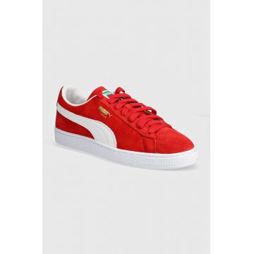 Puma sneakers din piele intoarsă Suede Classic culoarea rosu, 399781