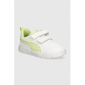 Puma sneakers pentru copii Courtflex V3 Dotty culoarea galben, 398759