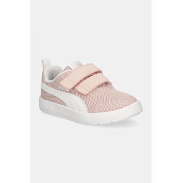 Puma sneakers pentru copii Courtflex V3 Mesh PS culoarea roz, 398085