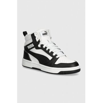Puma sneakers pentru copii Rebound V6 Mid Jr culoarea alb