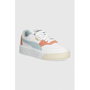 Puma teniși din piele copii Cali Court Offside culoarea alb, 397921