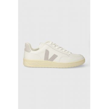Veja sneakers din piele V-12 culoarea alb, XD0203484
