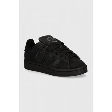 adidas Originals sneakers de piele întoarsă pentru copii CAMPUS 00s culoarea negru, JI4395