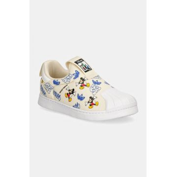 adidas Originals sneakers pentru copii SUPERSTAR 360 culoarea bej, IG6856