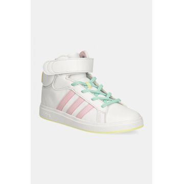 adidas sneakers pentru copii GRAND COURT MID culoarea alb, IE8705