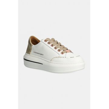 Alexander Smith sneakers din piele Lancaster culoarea alb, ASBALSW1805WGD