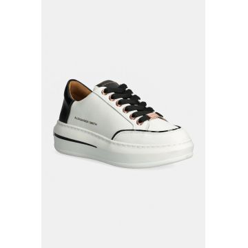 Alexander Smith sneakers din piele Lancaster culoarea alb, ASBALSW1806WBK