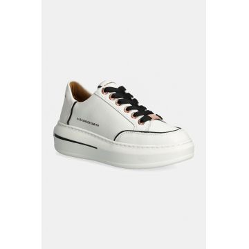 Alexander Smith sneakers din piele Lancaster culoarea alb, ASBALSW1948WBK