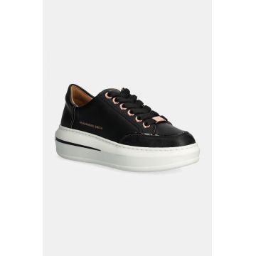 Alexander Smith sneakers din piele Lancaster culoarea negru, ASBALSW1948BLK