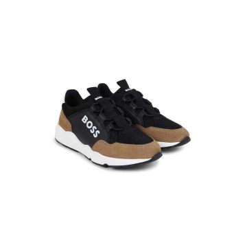 BOSS sneakers pentru copii culoarea negru, J51314