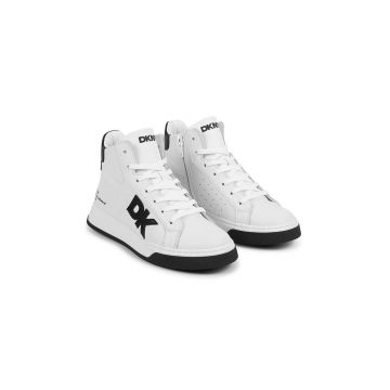Dkny teniși din piele copii culoarea alb, D60904